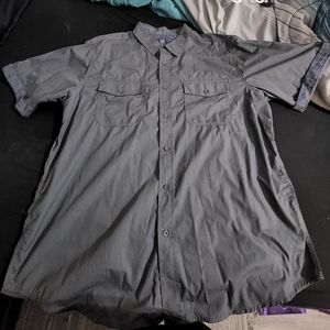 Black Jack Button up 3XL Grey Blue